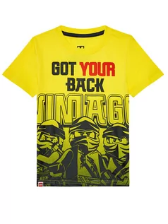 Koszulki dla chłopców - LEGO Wear T-Shirt 12010097 Żółty Regular Fit - grafika 1