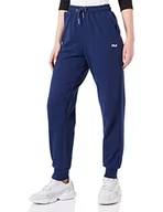 Spodnie damskie - FILA Damskie spodnie rekreacyjne BALIMO z wysokim stanem, niebieskie, L, Medieval Blue, L - miniaturka - grafika 1