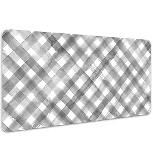 Ochronna podkładka na biurko Szara krata 100x50 cm, Dywanomat - Podkładki na biurko - miniaturka - grafika 1