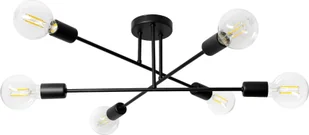 Lampa wisząca Orno SOLO 6P E27, lampa wisząca, max. 6x60W, czarna - Lampy sufitowe - miniaturka - grafika 1