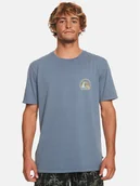 Koszulki męskie - Quiksilver T-Shirt Cleancircle Tees EQYZT07491 Niebieski Regular Fit - miniaturka - grafika 1