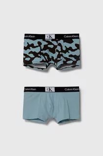 Majtki dla dzieci - Calvin Klein Underwear bokserki dziecięce 2-pack kolor niebieski - grafika 1