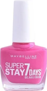 Maybelline Maybelline, Super Stay 7 Days, Nail Polish, Nr. 155, Bubble Gum, 10 ml For Women - Lakiery do paznokci - miniaturka - grafika 1