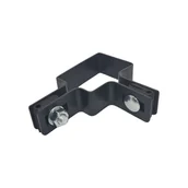 Akcesoria do ogrodzeń - Obejma słupka narożna antracyt mat - 4 x 6 cm - miniaturka - grafika 1