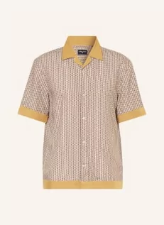 Koszule męskie - Strellson Koszula Z Krótkim Rękawem Cao Comfort Fit beige - STRELLSON - grafika 1