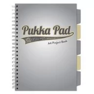Zeszyty szkolne - Pukka Project Book Grey A4 kratka 100 kartek 3 szt. - miniaturka - grafika 1