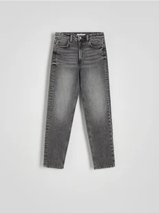 Reserved - Jeansy mom fit slim - szary - Spodnie damskie - miniaturka - grafika 1