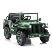 Pojazdy elektryczne dla dzieci - Auto Na Akumulator JH-103 Wojskowa Zieleń 4x4 - miniaturka - grafika 1