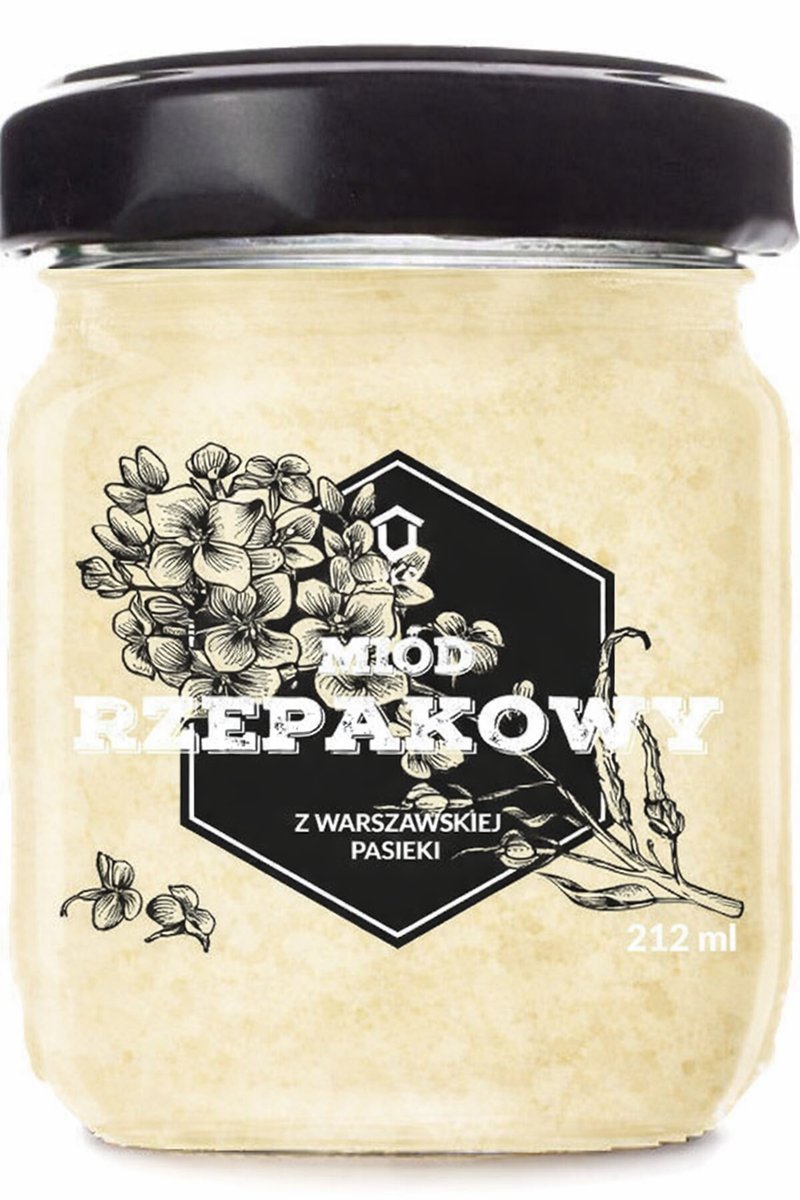 Miód rzepakowy ŚWIEŻY 2025 (212 ml) ULO PASIEKI WARSZAWSKIE