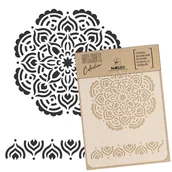 Scrapbooking - szablon malarski // craft & scrapbooking // BOHO MANDALA // A4 - miniaturka - grafika 1