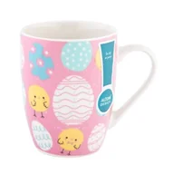 Kubki - Kubek baryłka NBC 380 ml Happy Easter wielokolorowy - miniaturka - grafika 1