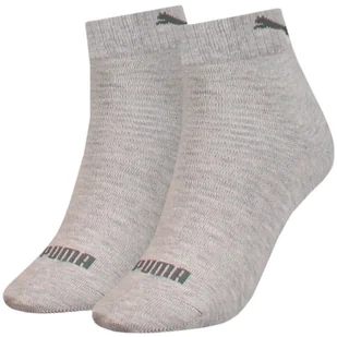 Skarpety damskie Puma QUARTER 2-PACK szare 90795603 - Skarpetki i podkolanówki sportowe - miniaturka - grafika 1
