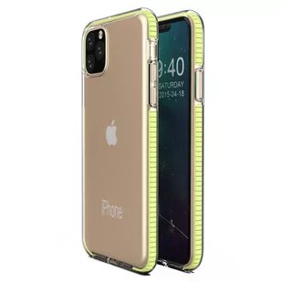 Hurtel Spring Case pokrowiec żelowe etui z kolorową ramką do iPhone 11 Pro żółty - Żółty - Etui i futerały do telefonów - miniaturka - grafika 1