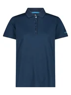 Koszulki sportowe damskie - CMP Koszulka funkcyjna polo w kolorze granatowym - miniaturka - grafika 1
