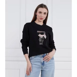 Karl Lagerfeld Bluza ikonik 2.0 | Regular Fit - Bluzy damskie - miniaturka - grafika 1