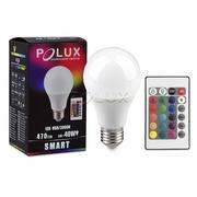 Żarówki LED - Polux Żarówka LED SMART A60 E27 SMDWW RGB 6W 470lm +Pilot 306838 - miniaturka - grafika 1