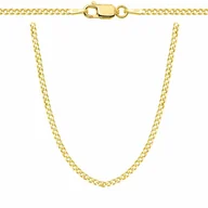 Łańcuszki - OPRAVA POZŁACANY SREBRNY ŁAŃCUSZEK PANCERKA 925 585 - 2MM 60cm - miniaturka - grafika 1