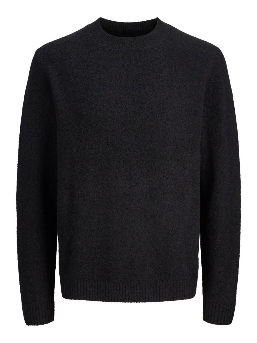 bluzka męskie jack and jones 12287968 maverick knit crew czarny