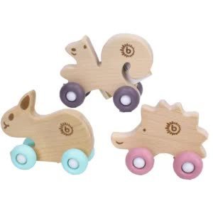 Drewniane zwierzątko do popychania