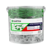 Narzędzia glazurnicze - System poziomowania MIX: klips biały + klin + szczypce - miniaturka - grafika 1