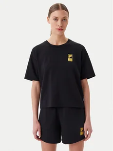 Fila T-Shirt Lisakovsk FAW1044 Czarny Loose Fit - Koszulki i topy damskie - miniaturka - grafika 1