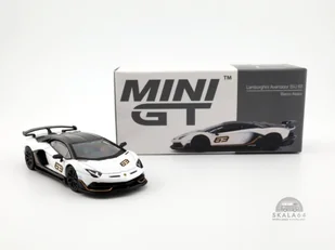MINI GT Lamborghini Aventador SVJ #63 Bianco Asopo LHD MGT00842-L MiniGT - Samochody i pojazdy dla dzieci - miniaturka - grafika 1