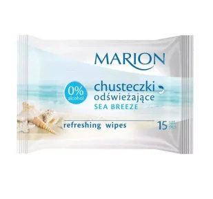 Marion Chusteczki odświeżające Sea Breeze o zapachu morskim 1op-15szt - Chusteczki do demakijażu - miniaturka - grafika 4