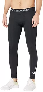 Nike Męskie legginsy M Np Warm Tght, Czarny/czarny/biały, XXL - Legginsy - miniaturka - grafika 1