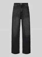 Spodnie męskie - Jeansy z szerokimi nogawkami i 5 kieszeniami - miniaturka - grafika 1