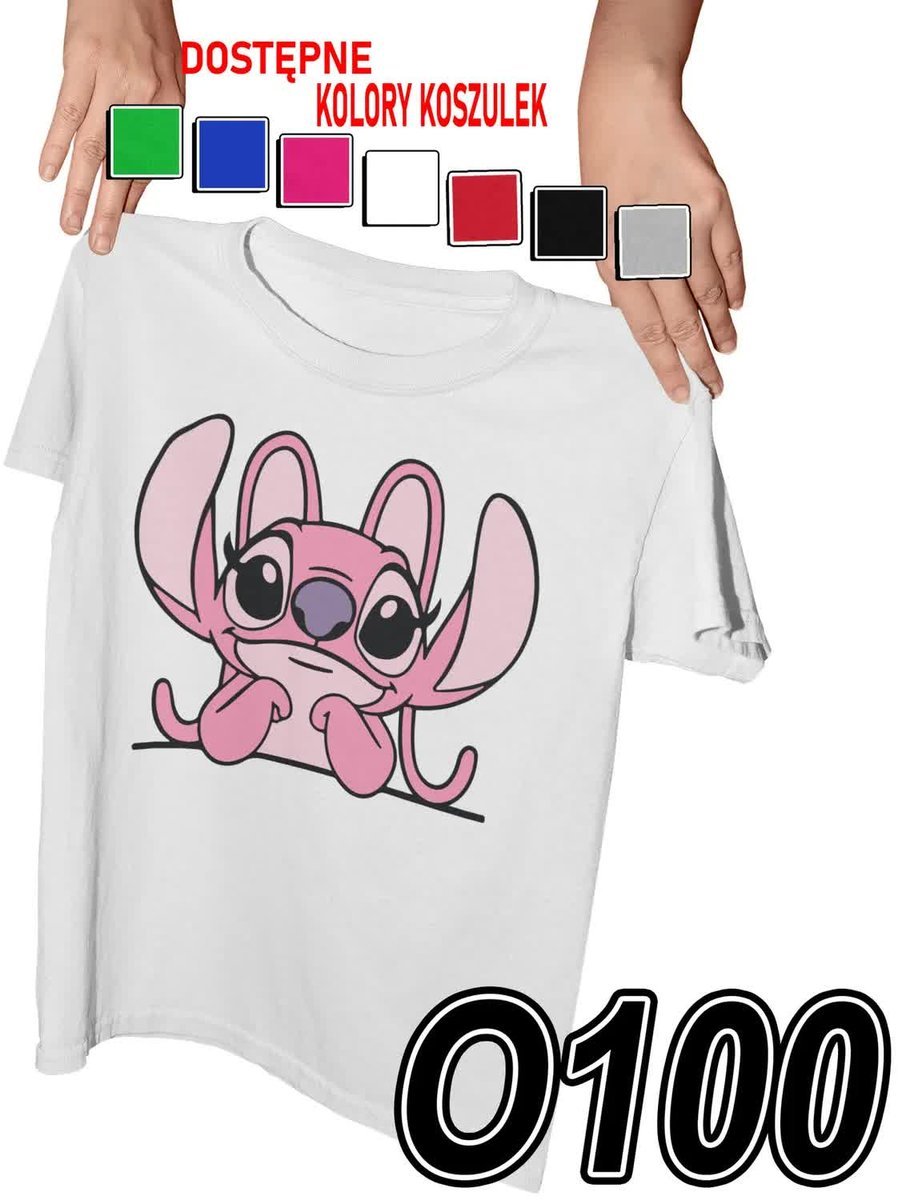 Koszulka Dziecięca Z Nadrukiem Lilo & Sticz Angel Różne Słodki - M 134-140