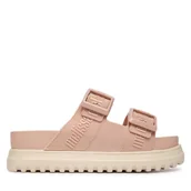 Klapki i japonki damskie - Klapki Melissa Cozy M Lover Platform 35977 Różowy - miniaturka - grafika 1