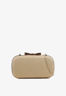 Złota Torebka Kopertówka na Zatrzask z Łańcuszkiem Grissana - Torebki damskie - miniaturka - grafika 1