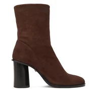 Botki damskie - Botki Gino Rossi EO-ZOYA-121046S Brązowy - miniaturka - grafika 1