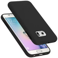 Etui i futerały do telefonów - Pokrowiec Do Samsung Galaxy S6 EDGE Etui w LIQUID CZARNY TPU Silikon Case Cover Obudowa Ochronny Cadorabo - miniaturka - grafika 1