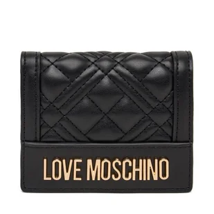 Mały Portfel Damski LOVE MOSCHINO JC5601PP0NLA0000 Czarny - Portfele - miniaturka - grafika 1