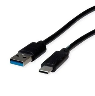 ROLINE RM Kabel USB 3.2 Gen 1, A-C, M/M, czarny, 1 m - Kable USB - miniaturka - grafika 1