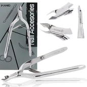 Akcesoria do paznokci - Cążki cęgi do grubych wrastających paznokci skórek obcinaczki nożyczki manicure gabinet SPA srebrne - miniaturka - grafika 1