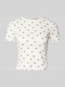 Koszulki i topy damskie - T-shirt o kroju regular fit z mieszanki bawełny model ‘HARRY’ - miniaturka - grafika 1