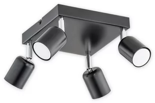 Lemir Denis lampa sufitowa (spot) 4-punktowa czarna O2624 P4 CZA O2624 P4 CZA - Lampy sufitowe - miniaturka - grafika 1