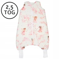 Śpiworki dla dzieci - CAŁOROCZNY ŚPIWOREK Z NOGAWKAMI 56-68 XS 2,5 TOG BAWEŁNA100% PRODUKT POLSKI - miniaturka - grafika 1