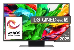 Telewizor LG QNED evo AI 43QNED86A3C Telewizor 109,2 cm (43") 4K Ultra HD Smart TV Wi-Fi Czarny - Telewizory - miniaturka - grafika 1