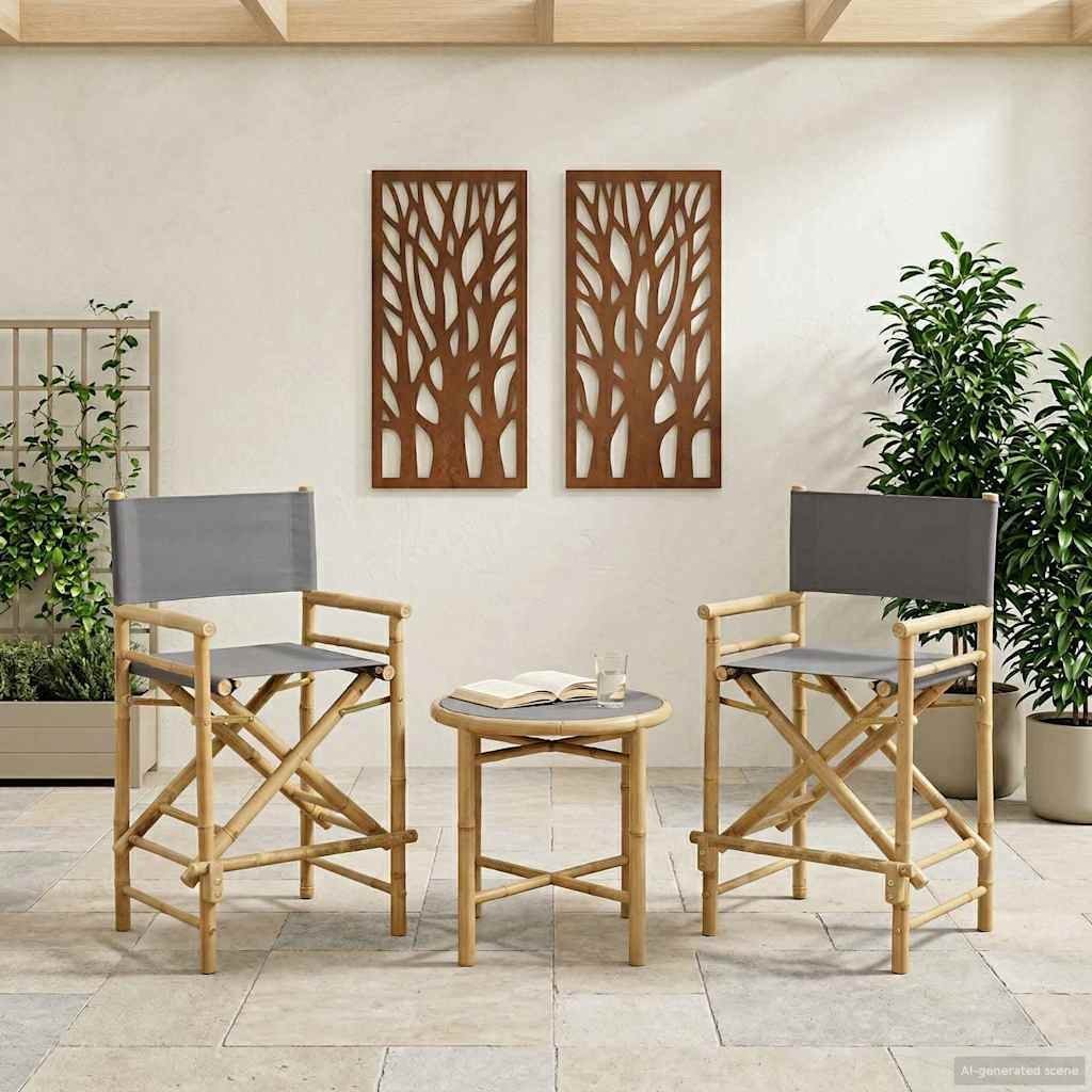 vidaXL Składane Krzesło Reżysera 2 pcs 58 x 48 x 115 cm 42028053