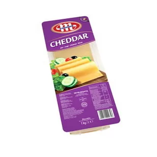 Mlekovita Ser Cheddar Plastry 1Kg - Szybkie dania obiadowe - miniaturka - grafika 1