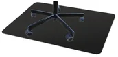 Podnóżki, podpórki, podkładki - Mata ochronna pod fotel PP 100x70 cm czarna 0,5 mm - miniaturka - grafika 1