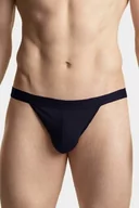 Majtki męskie - Slipy męskie Atlantic MP-1571/2 Jockstrap granatowe - miniaturka - grafika 1