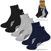 Skarpetki męskie - UMBRO Skarpety Męskie Quarter Zakostki 3 Pary 39/42 - miniaturka - grafika 1