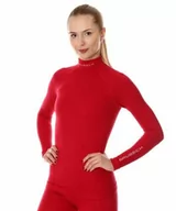 Bielizna sportowa damska - Bluza damska merino Brubeck EXTREME WOOL Malina - miniaturka - grafika 1