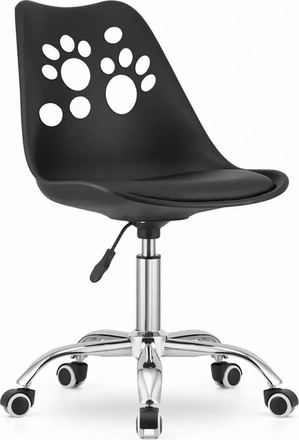 Elior Czarne ergonomiczne krzesło do nauki dla dziecka - Parpa