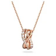 Naszyjniki - Naszyjnik Swarovski - Twist, White Rose Gold 5620549 - miniaturka - grafika 1