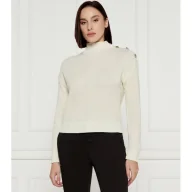 Swetry damskie - GUESS Półgolf ZYLEE | Regular Fit | z dodatkiem wełny - miniaturka - grafika 1